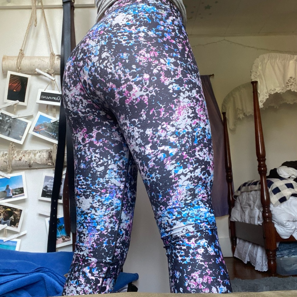 Floral cropped leggings